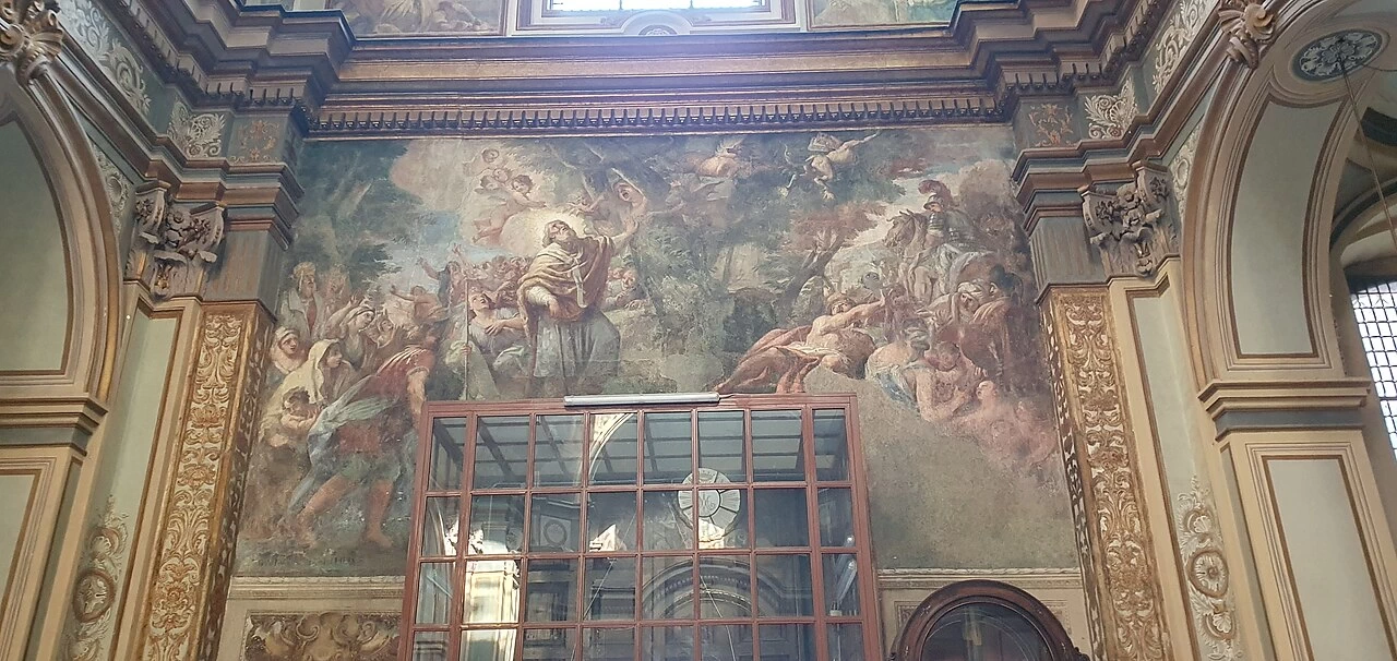 San Nicola scaccia i demoni da un albero - San Nicola alla Carità, Napoli